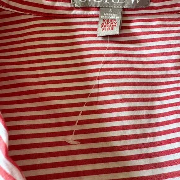 J. Crew Red and White Striped Small Pajama Set - Picture 4 of 4